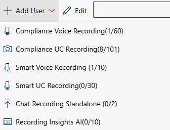 Select user license