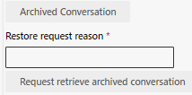 Restore archived conversation