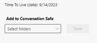 Recordings removed from conversation safe