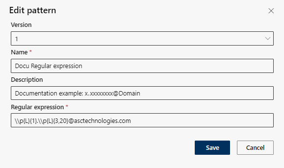 Edit pattern with regular expression