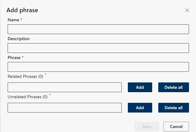 Edit AI Adherence phrases