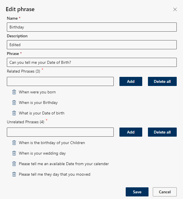 AI Adherence phrases