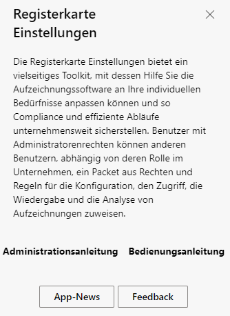 Administrationsanleitung öffnen