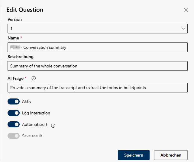 AI Assistant Edit question