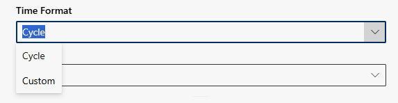 Create report - Time format