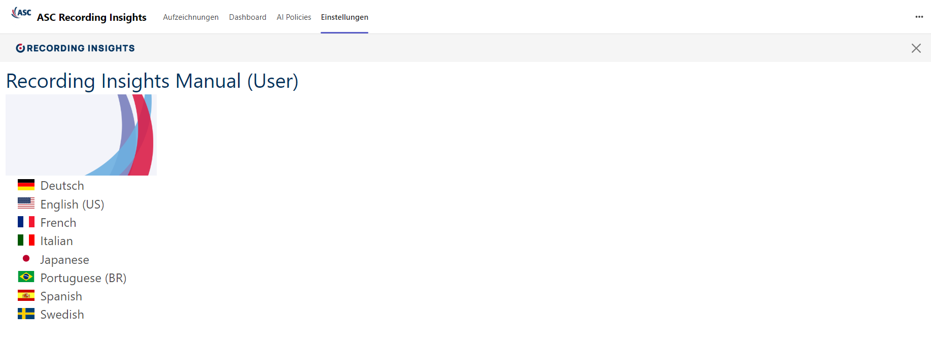 Anzeige der Online-Bedienungsanleitung (User)