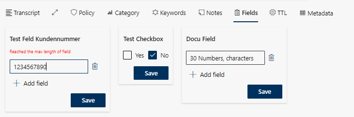 Post-editing detail view tab Fields - Edit fields