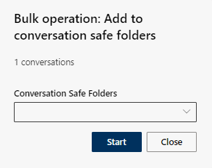 Bulk operation Conversation safe