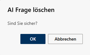 AI Frage löschen