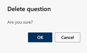 Delete question