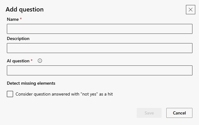 Add question