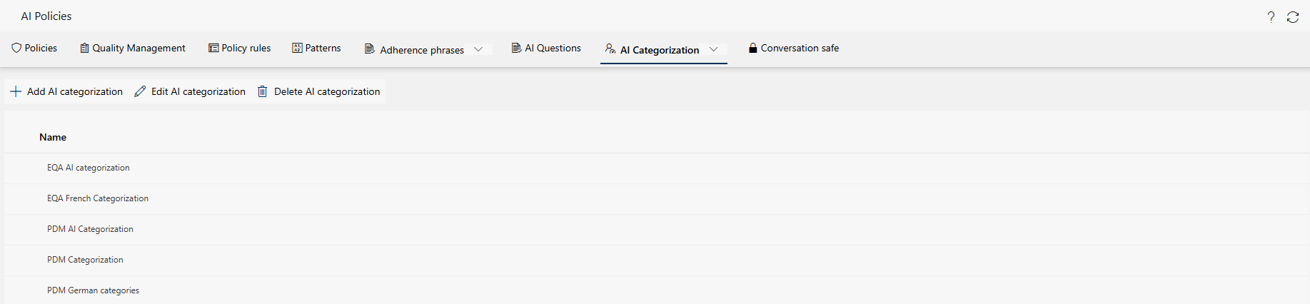 Tab AI Categorization